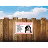 AdriLeo Warning Bernese Mountain Dog Sign 15 x 20 cm