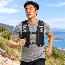 Running Hydration Vest for Outdoor Training – Water-Resistant Breathable Polyester Backpack for Running, Hiking & Cycling