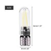 10pcs 12V W5W T10 194 Glass COB Filament LED Car