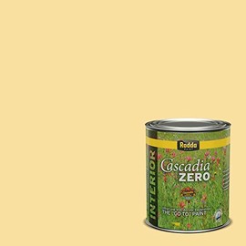 Rodda Paint CASCADIA ZERO Interior Flat Paint & Primer in One, Quart, Yellow Trumpet