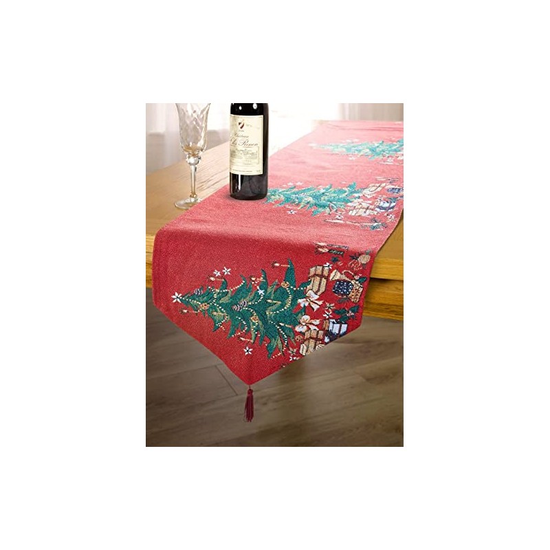 Christmas Tree Tapestry Table Runner (Christmas Tree)
