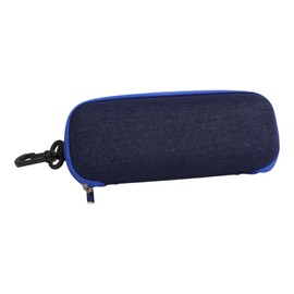 prendre PR-MGCASE04 Hard Glasses Case, Chuck, Glasses, Hard Case, Anti-Crush, Includes Carabiner, Eyeglass Holder, Sunglasses, Rotating, Outdoors, navy