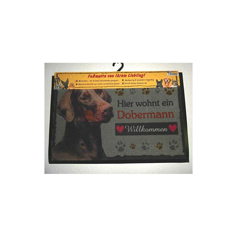 Pfronten Dobermann (19) Doberman Doormat Door Mat Dog Weatherproof
