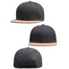 Laquest Felt & Cork Cap, Flat Brim, Men's, Women's, gray