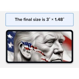 Trump stickers/decal Durable weatherproof Never Surrender Fight Assination