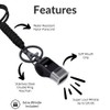 MyfavoriteK 2 Pack Professional Plastic Sports Whistle with Rope Lanyard
