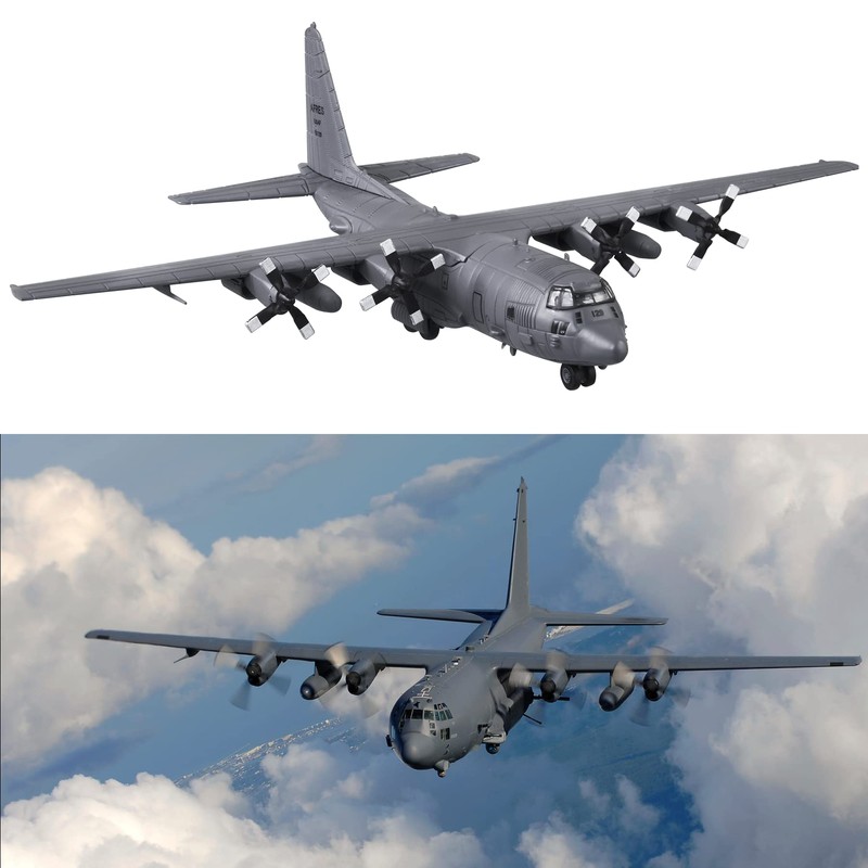 HANGOU 1/200 AC-130 Fighter Attack Plane Metal Fighter Military Model
