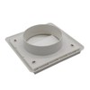 Kair White Gravity Grille 155mm External Dimension Ducting Air Vent