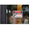 Property Security Warning Sign, Armed Owner Notice, 2nd Amendment Handgun