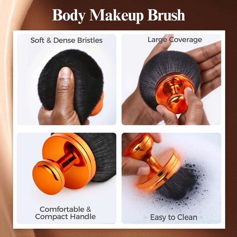 Extra Large Body Makeup Brush for Self Tanner, 74MM Large