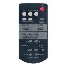 VINABTY FSR64 ZG80730 Replacement Remote Control Compatible with Yamaha Sound Bar FSR64-ZG80730 ATS-1520BL YAS-152 ATS-1520 YAS-152BL YAS152 ATS1520BL YAS152BL ATS1520