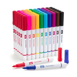 Mr. Pen- Dry Erase Markers Bulk, Fine Tip, 60 Pack, 10 Colors, White Board Markers Dry Erase Bulk Whiteboard Markers, Dry Erase Pens, Bulk Dry Erase Markers for Classroom, Dry Erase Marker Bulk