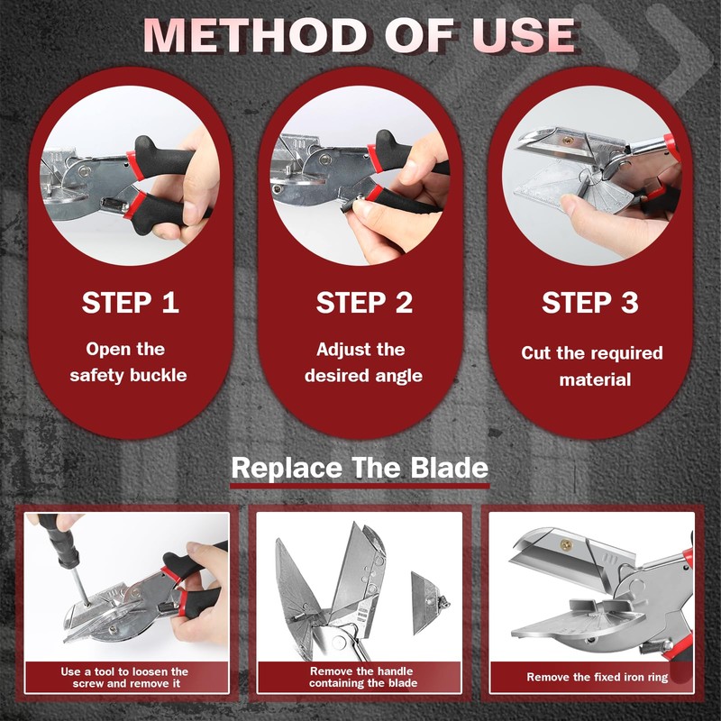 Milifox Angle Cutter for Cable Trunking – SK5 Blade, Aluminium
