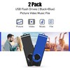 EASTBULL USB Stick 4GB 2Pack USB Memory Stick Pen Drive