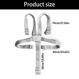 High Chair Straps, Universal Adjustable High Chair Harness, Securely Fastened 5 Point Baby Safety Belt, Comfortable Tear Resistant Wear Resistant Anti Escape, for Stroller Pram Buggy Car Seat Harness