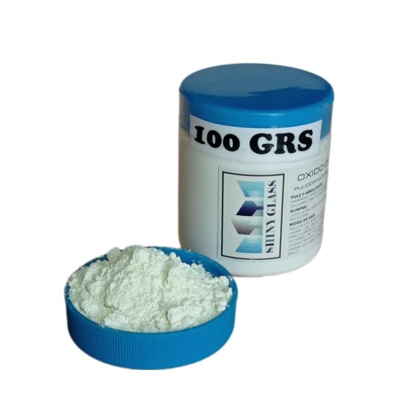 Kit de Pulido con Óxido de Cerio Puro 100 grs,