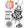 2 Sheets Temporary Flower Tattoo Mandala Tattoo Hand Tattoo Fake
