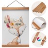 A4 Magnetic Wooden Poster Hanger made of High-Quality Oak for
