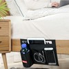 Falaku Bedside Caddy, 4 Pockets Bedside Organizer Caddy Under Mattress,Holds
