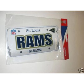 ST. LOUIS RAMS CAR MAGNET FOREVER COLLECTIBLES  *PLATE*