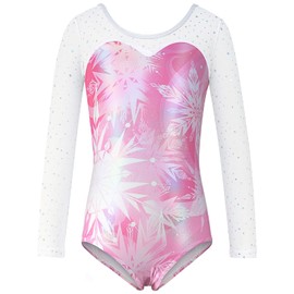 Blaward Gymnastics Leotards for Girls Kids Teens Athletics Leotards with Tumbling Dance Shorts Sparkly Unitards Biketards