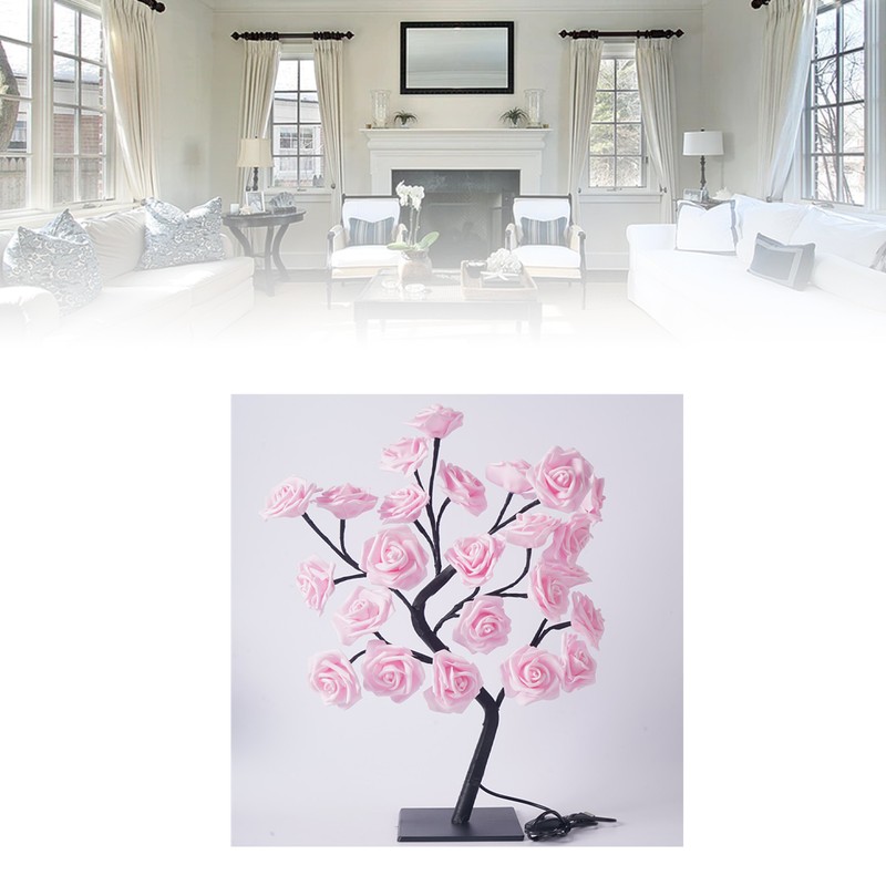 LED Tabletop Bonsai Tree Lamp USB Tree Lamp Christmas Bedroom