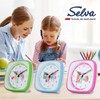 SELVA Quartz alarm clock for school enrolment with deer, koala