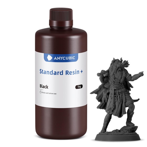 ANYCUBIC Standard 3D Printer Resin Plus, 405nm SLA Fast UV-Curing
