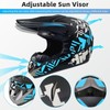 SPARK DOT Certified Adult Motocross Helmet Full Face - 4Pcs