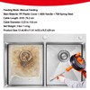 Happybuy 25Ft Drain Auger, Plumbing Snake with Drill Attachment, Drain