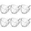 Hoolerry Serving Bowls Kit, 12 Pcs Molded Acrylic Plastic, Clear,