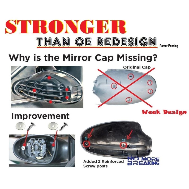 MotorKing B707 02-06 For NISSAN ALTIMA Right MIRROR CAP COVER