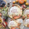 LFSTGN 350 PCS Thanksgiving Plates and Napkins Sets Includes Dinner