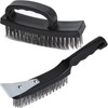 Wire Brush Set of Heavy Duty, 4 Rows Carbon Steel