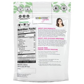 Wholesome Yum Besti Keto Powdered Allulose Sweetener - Natural Powdered Sugar Replacement (16 oz / 1 lb) - Non GMO, Zero Carb, Zero Calorie Confectioner’s Sugar Substitute