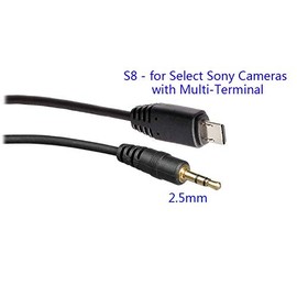 PHOLSY Release Cable 2.5 mm - S8/S2 from Camera Remote Release Cable Connection Cable for Sony Cameras RM-SPR1