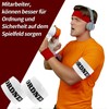 jiawaggag Set of 5 Velcro Armband Folder Binders White Wristbands