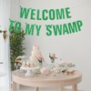 Welcome to My Swamp Banner | Green Glitter Birthday Party