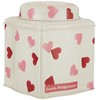 Bridgewater Emma Hearts Wavy Dome Lid Caddy 105 x 105