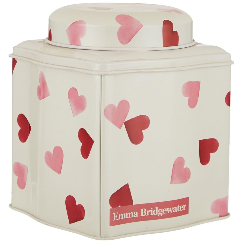 Bridgewater Emma Hearts Wavy Dome Lid Caddy 105 x 105