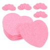 TOVINANNA 60pcs Compressed Facial Sponges Heart Shaped Cellulose Cleaning Puff