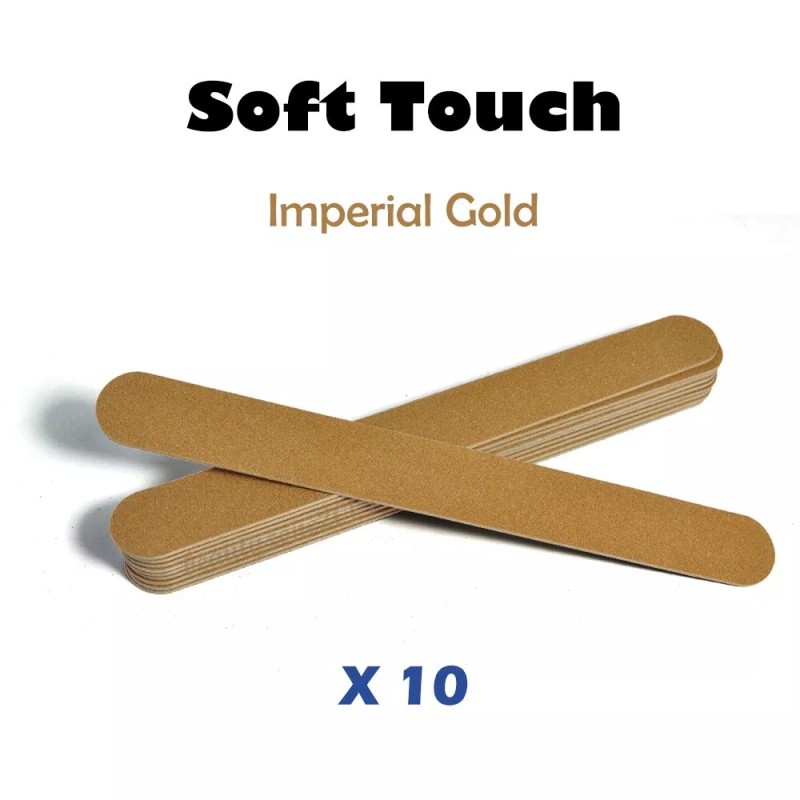 Soft Touch Imperial Gold Wood Board Nail File Coarse 100
