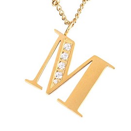 LuckyLy Collares para Mujer Inicial Acero Inoxidable Oro 18K Regalos Mamá