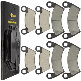 Caltric Front and Rear Brake Pads for Polaris Ranger 800 4X4 EFI 2010-2014