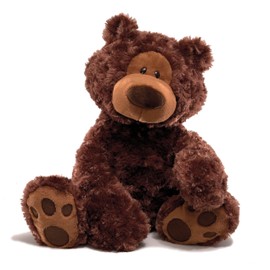GUND Philbin Classic Teddy Bear, Premium Stuffed Animal for Ages 1 and Up, Chocolate Brown, 12”