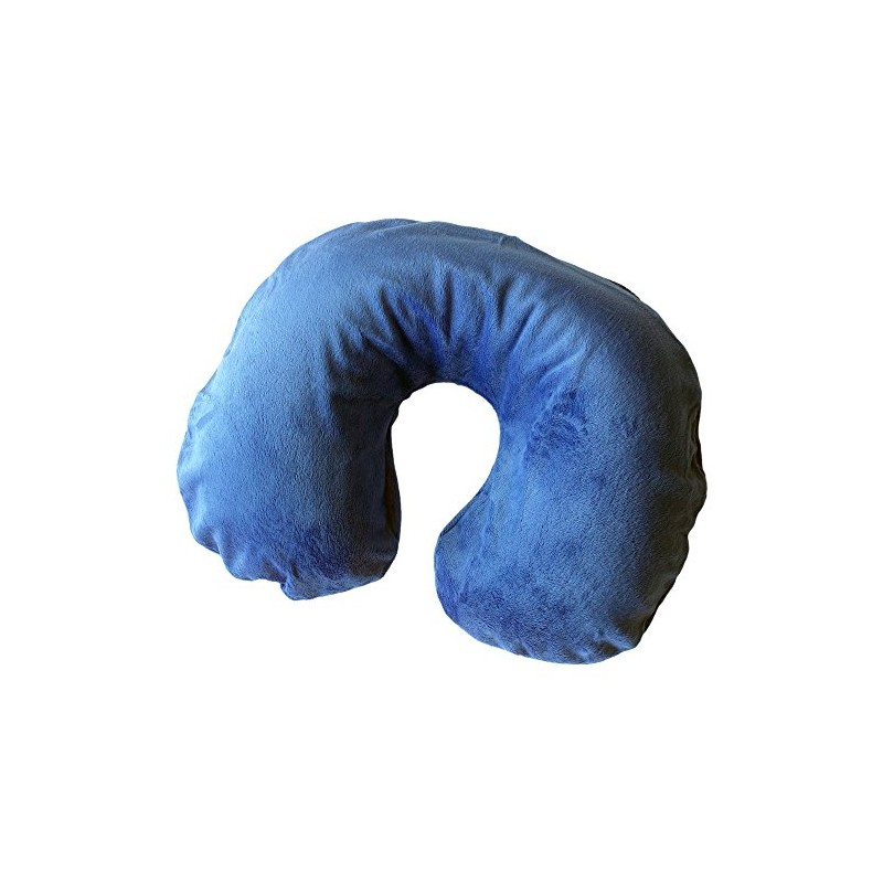 Korbond Deluxe Inflatable Neck Travel Pillow, 18 cm, Blue