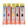 5PCS Ink Cartridge Set BK C M Y Smooth Ink