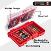 Geinxurn 113Pcs Impact Screwdriver Bits Set, Magnetic S2 Steel 1”/2”Phillips/Square/Torx/Slotted/Security