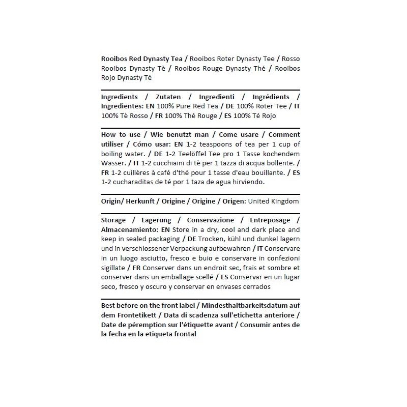 Rooibos Red Dynasty Tea 75g (75g)