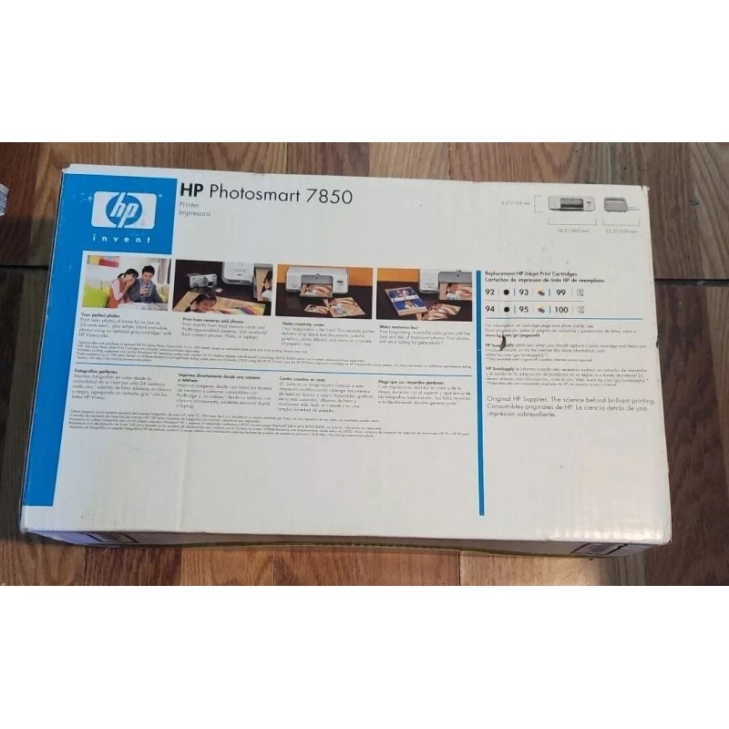 HP Photosmart 7850 Photo Inkjet Printer- New in Sealed Box